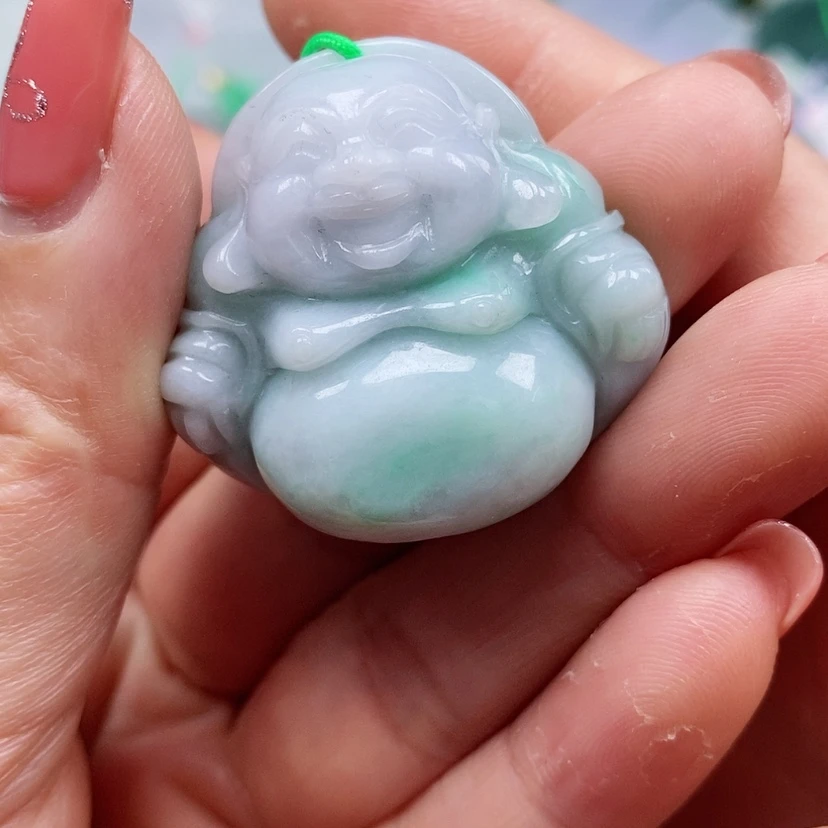 【闪购商品】翡翠颈饰未镶嵌天然翡翠A货佛公