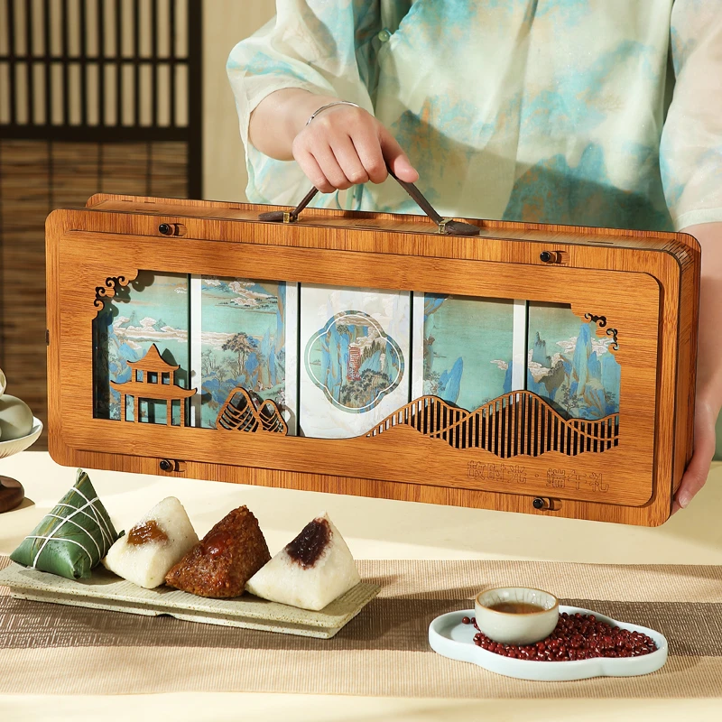 故时光端午节粽子礼盒蛋黄肉粽甜粽高档送礼企业团购定制