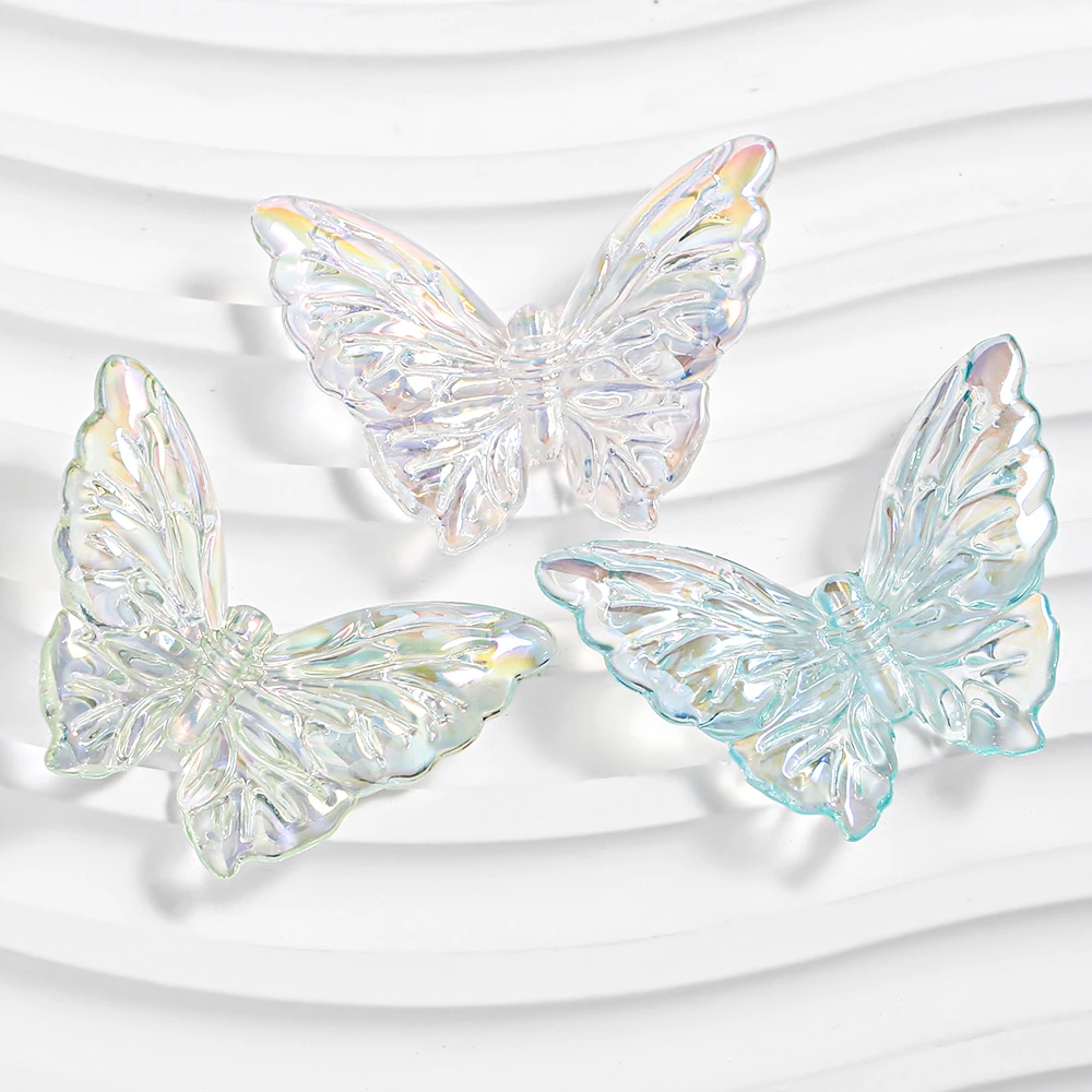 马贝透明2.0直孔蝴蝶结29*38.7MMEZ54蝴蝶挂件