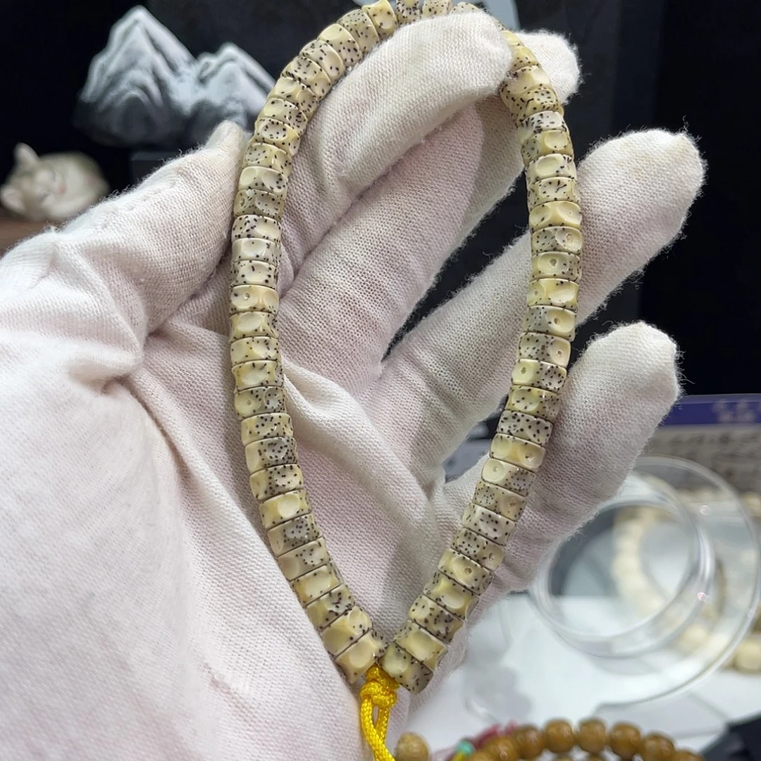趣***️手串星月菩提石玉药片无相8.5手持