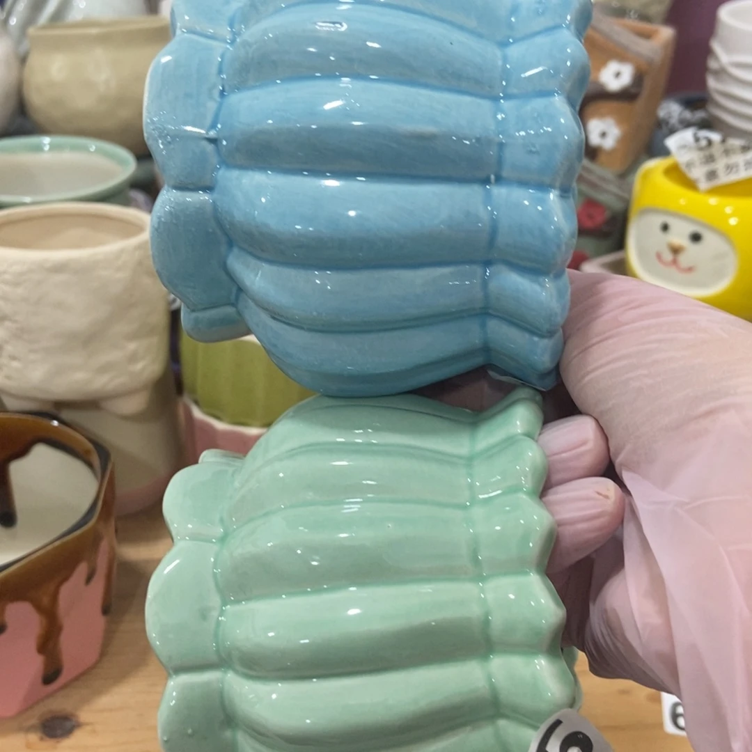 红陶高温陶瓷花盆