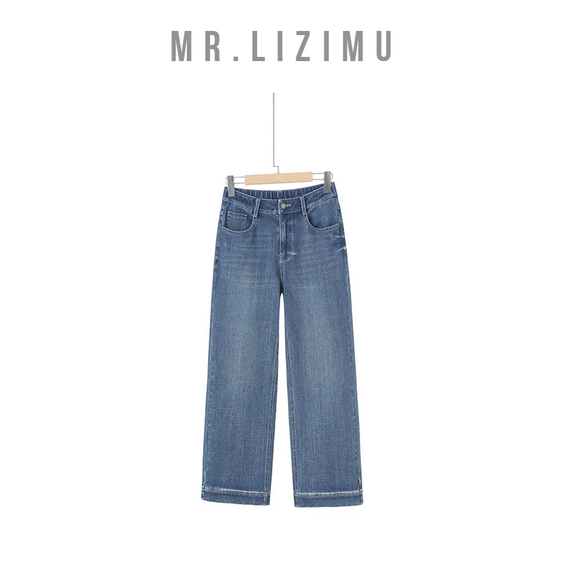 李子木先生牛仔裤女款爆款2025新款直筒小个子直筒穿搭显瘦显直