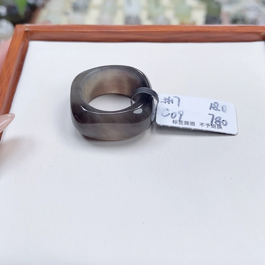 和田玉戒指未镶嵌柒*夏专拍5-18.0