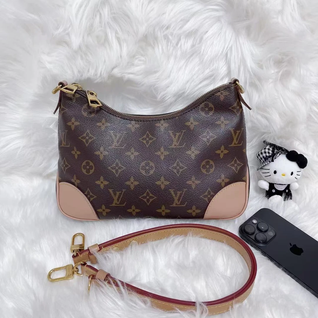 95新 LouisVuitton/路易威登 lv芯片款黄牛角老花斜挎包95612750