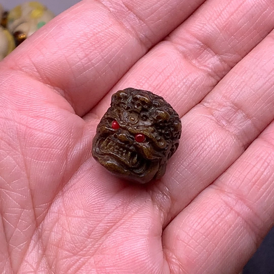 鹿骨其他鹿角黄财神单珠 18