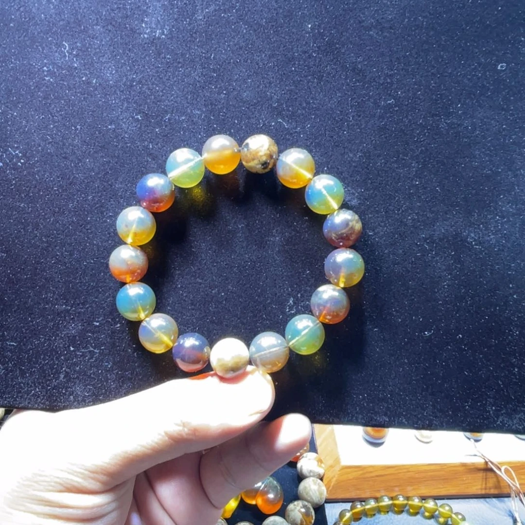 未镶嵌琥珀手串缅甸琥珀多宝手串12+规格