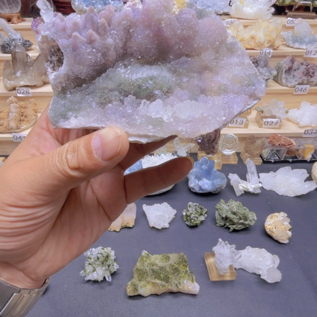 石材天然异象水晶家居造景摆件