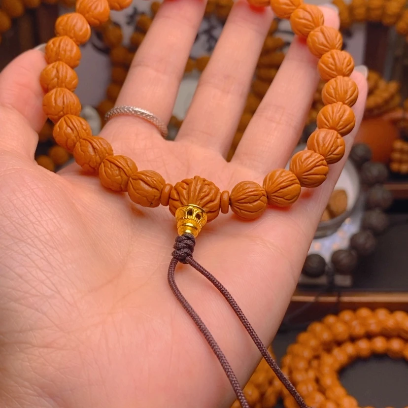 【闪购商品】桃核手串龙文桃核