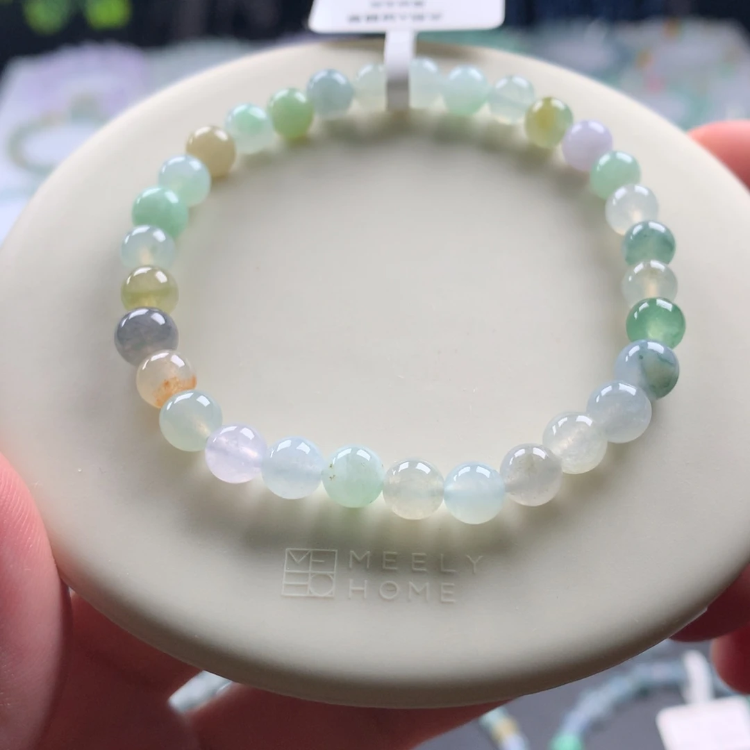 翡翠未镶嵌手链卡5.8