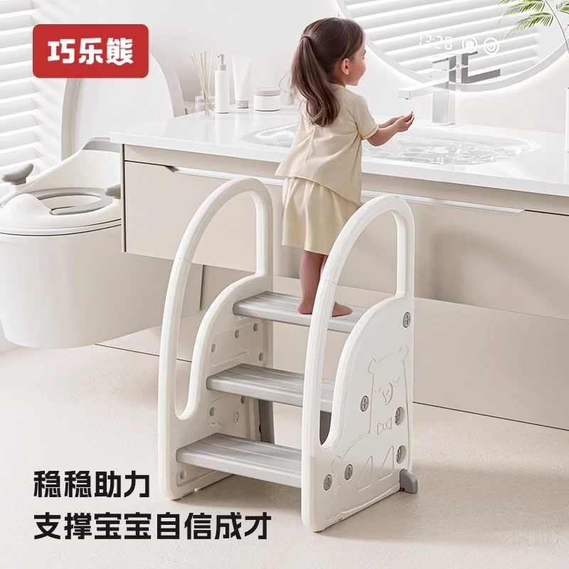 宝宝洗手台阶凳儿童洗漱台踩脚凳卫生间增高凳幼儿可折叠垫脚凳