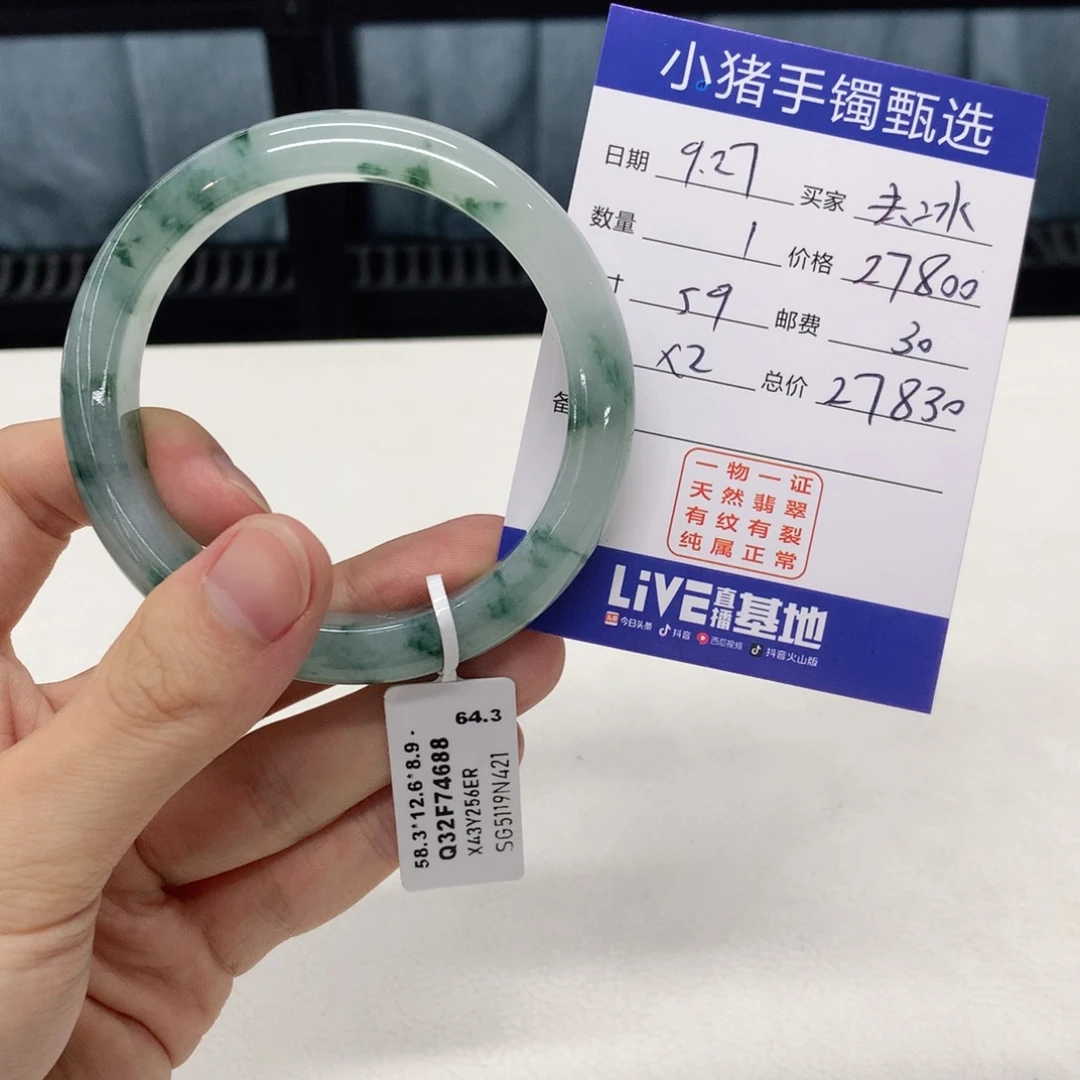 未镶嵌手镯翡翠去*