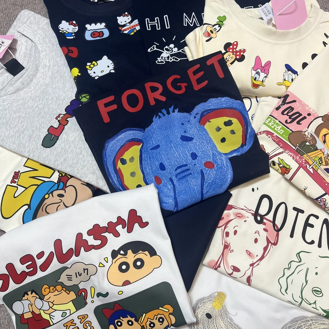 【二号集合】潮牌童装纯棉双纱男女童通用正肩T恤百搭时尚洋气上衣