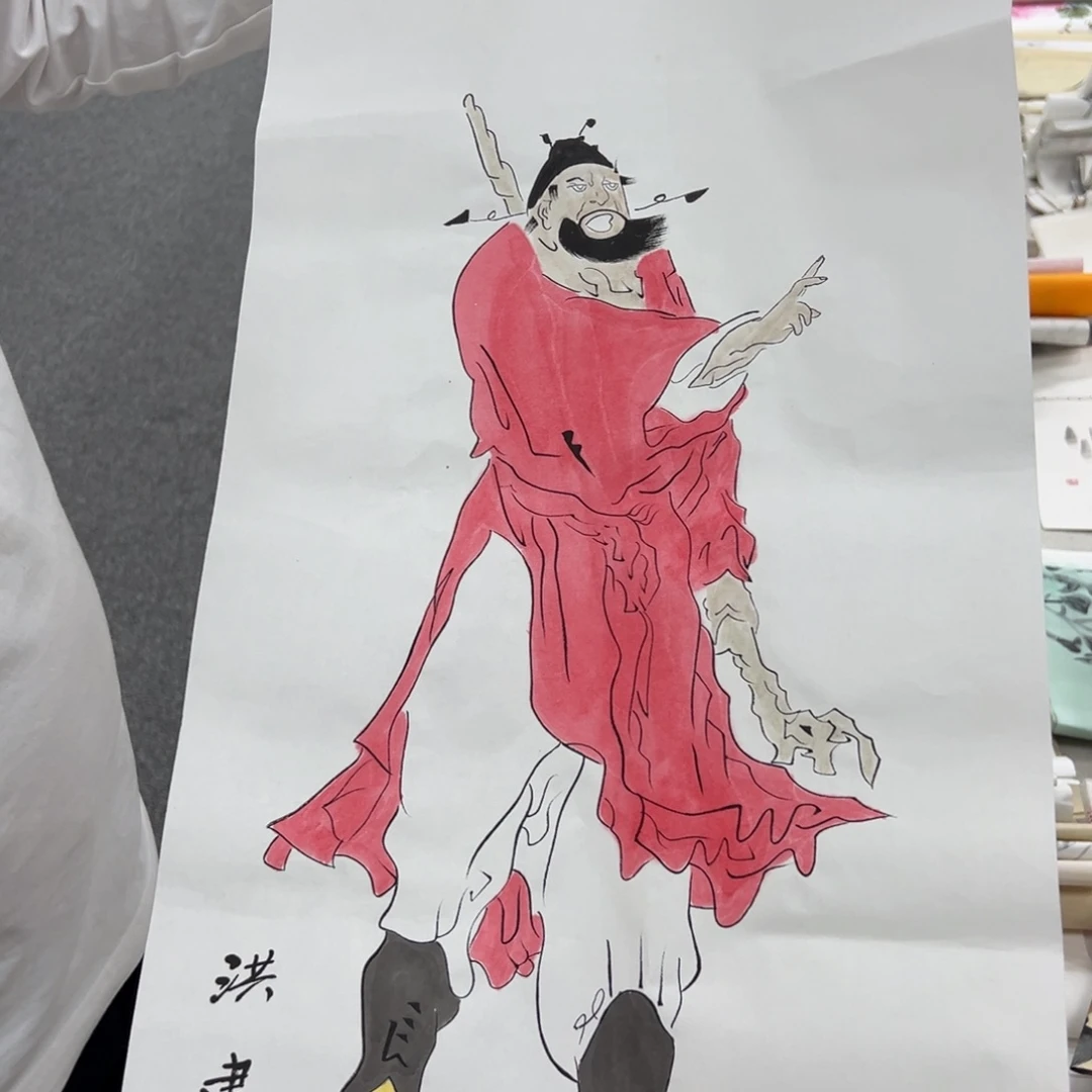 国画卖字画的小老板