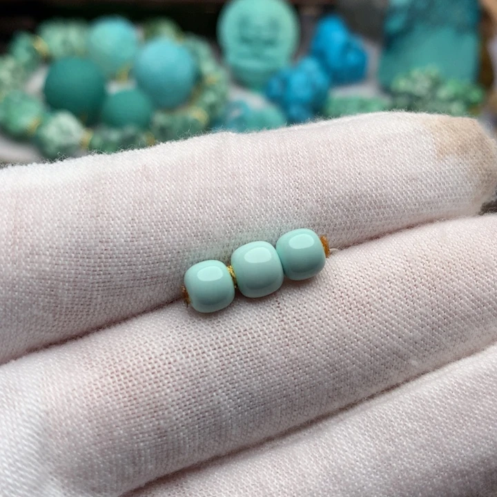 绿松石未镶嵌珠宝奇石6mm