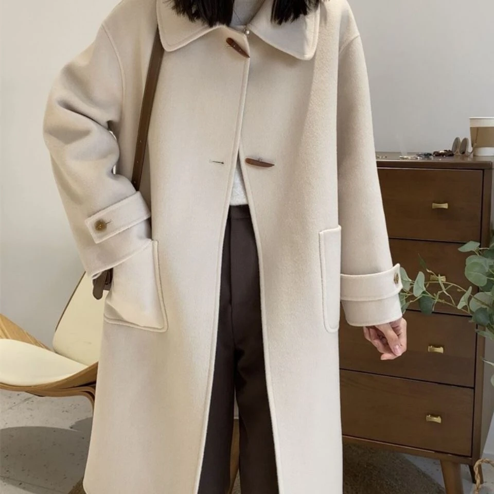 女士大衣春秋长款外套