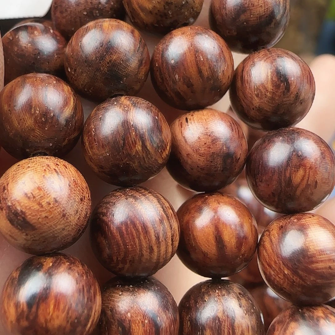 降真香手串/手链海南花梨公高油满纹0.8#108多圈