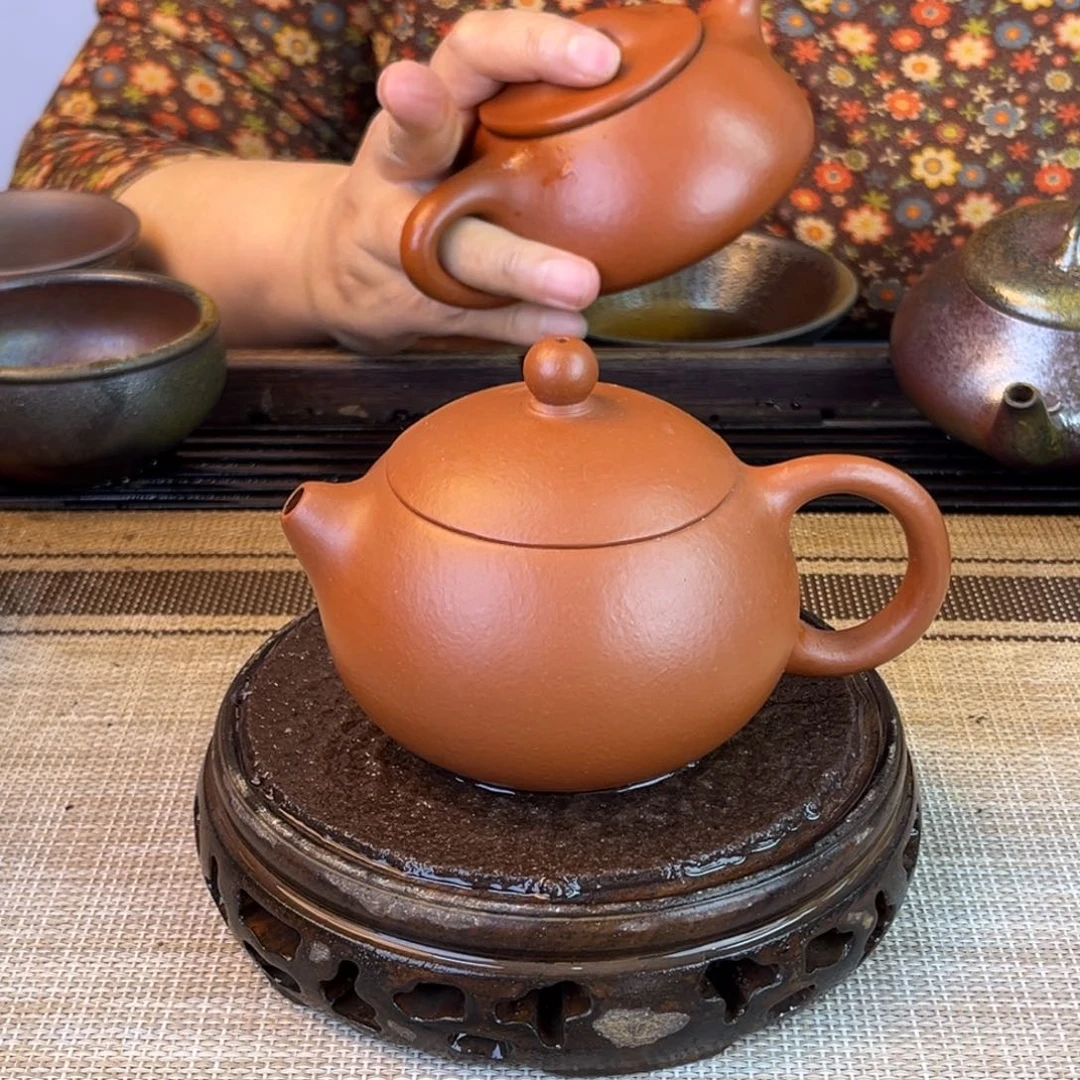 茶壶紫砂小煤窑朱泥220cc
