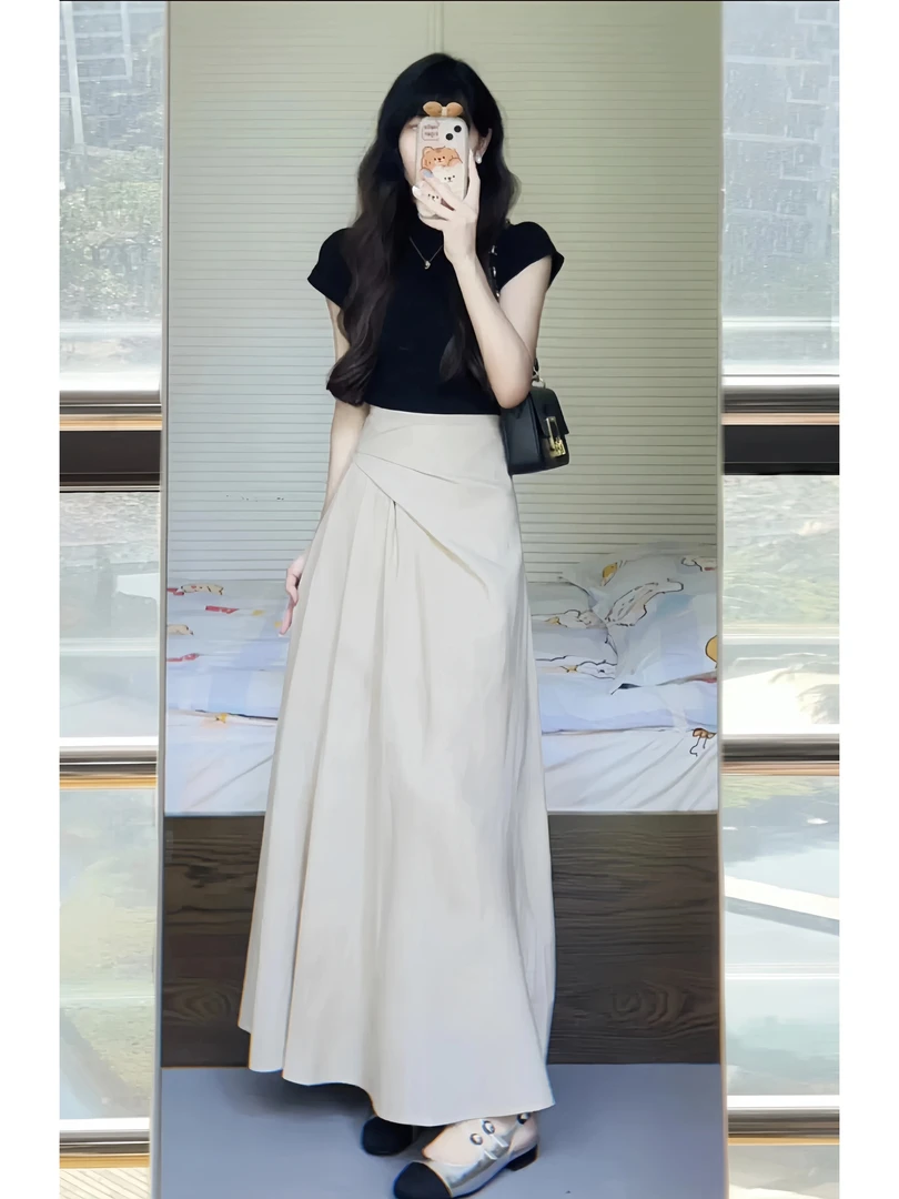 五一出游出片穿搭连衣裙初夏清纯系松弛感韩系夏日绝美半身裙套装
