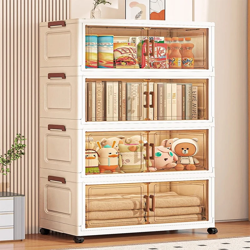 衣服整理箱免安装折叠家用多层特大收纳柜储物柜儿童衣柜置物柜