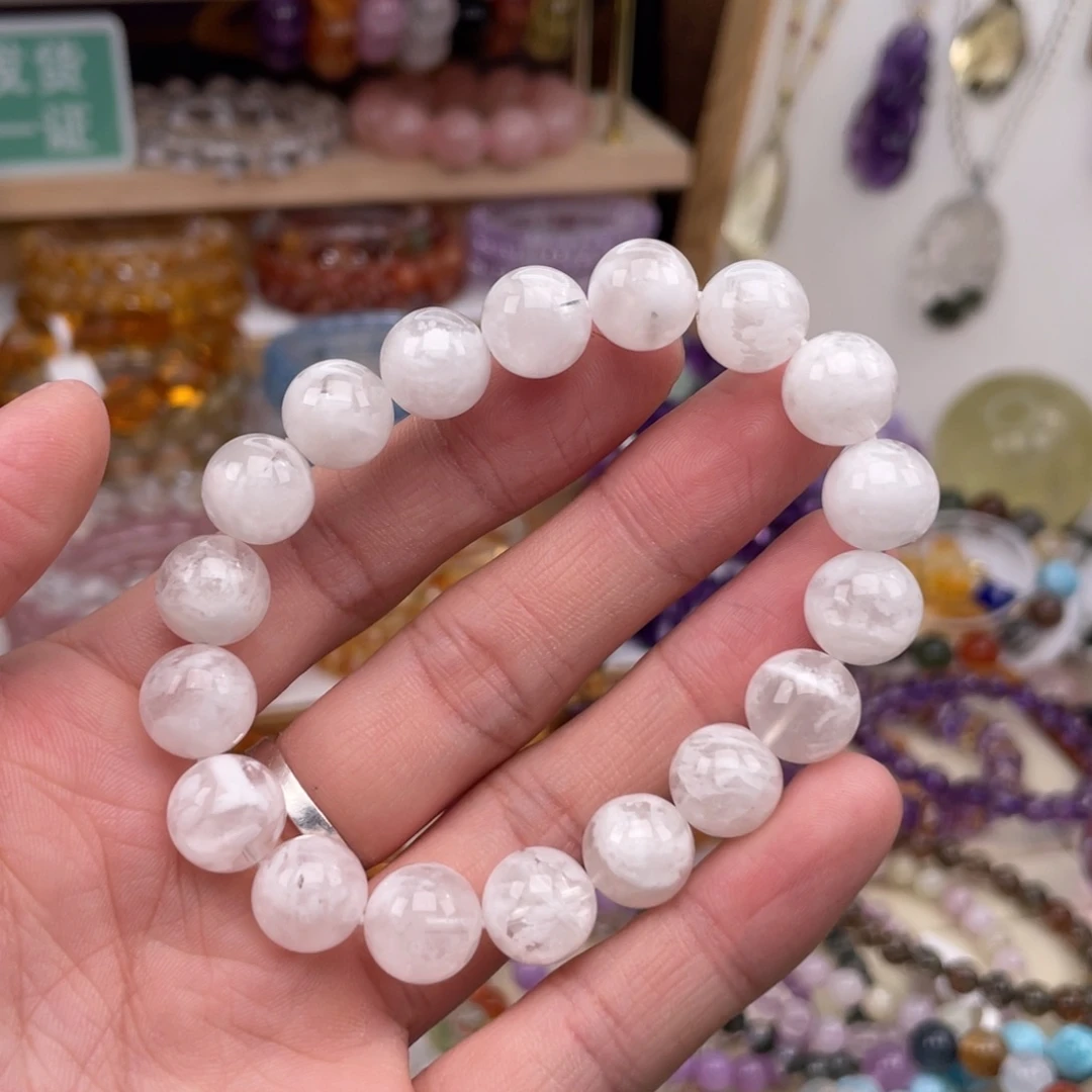 未镶嵌手链水晶白幽灵