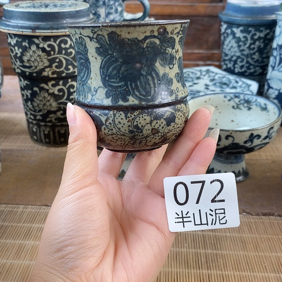手工手绘青花高温陶瓷