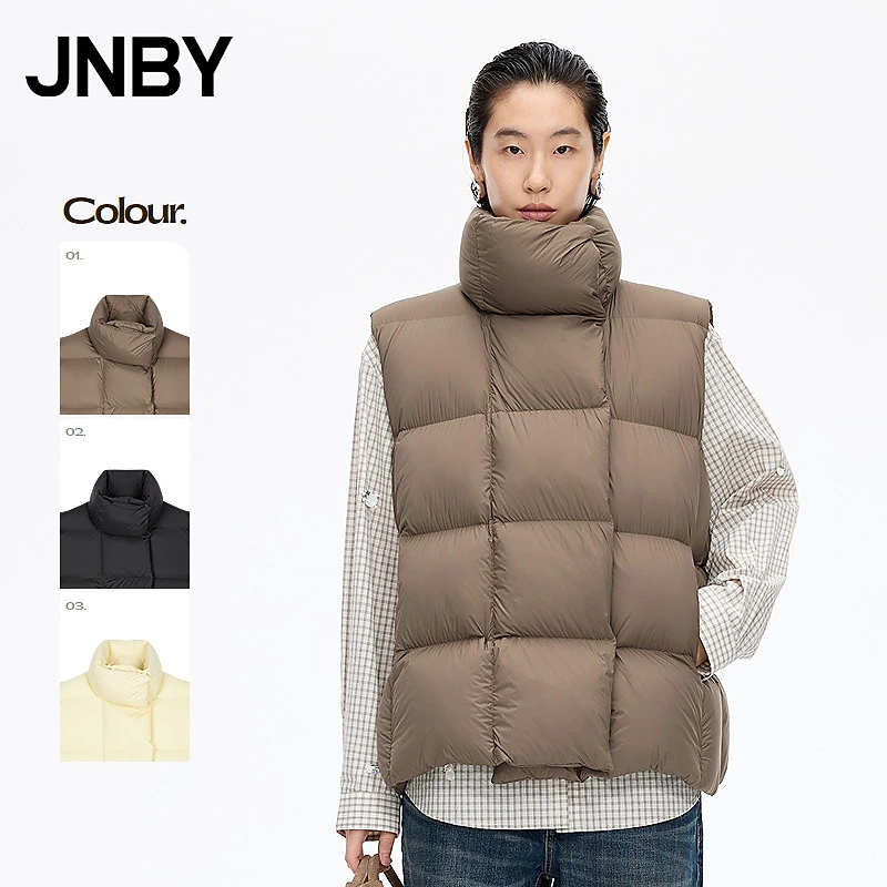 【商场同款】JNBY/江南布衣25冬新品羽绒服马甲立领直筒5P0C11110