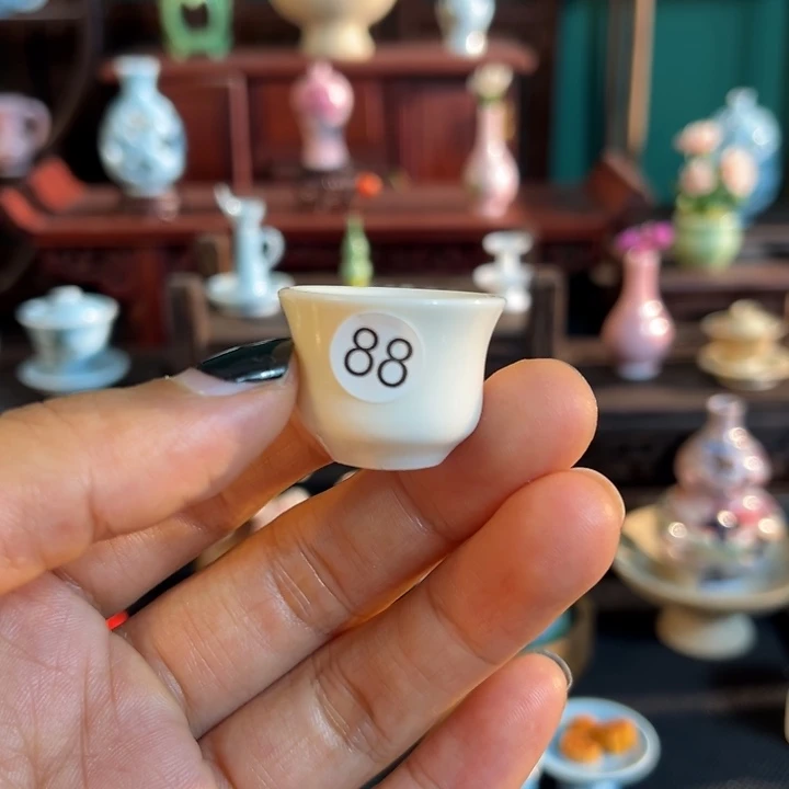 摆件微陶老王迷你花瓶