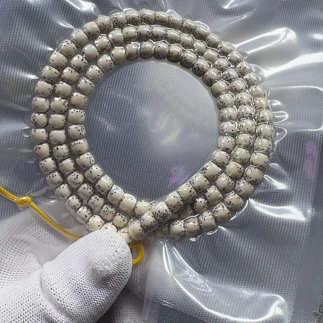 星月菩提手串7*6原生态大留白（氧化走色一籽坏）