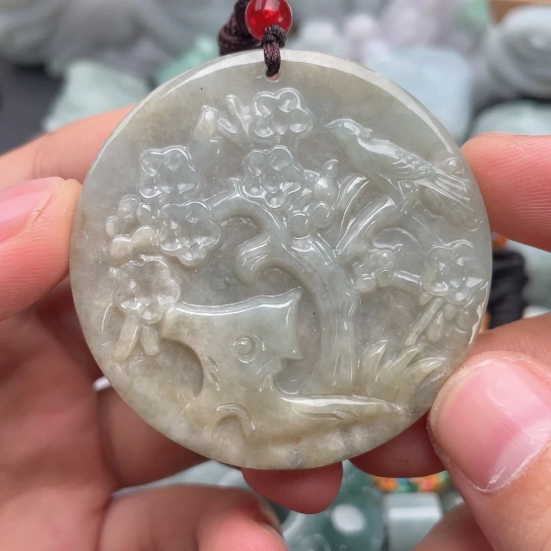 翡翠未镶嵌吊坠(不含链)