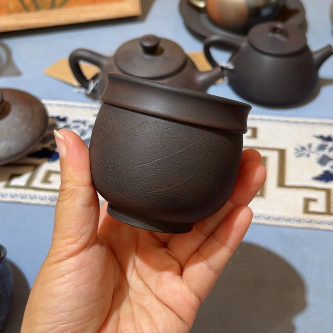 杯皓*建水紫陶主人杯