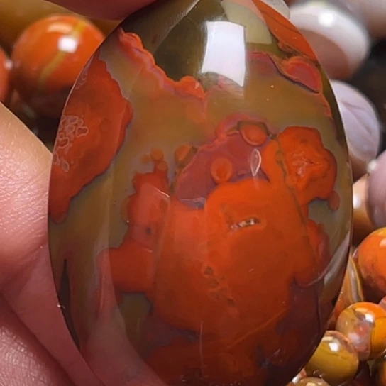 玛瑙/玉髓未镶嵌吊坠