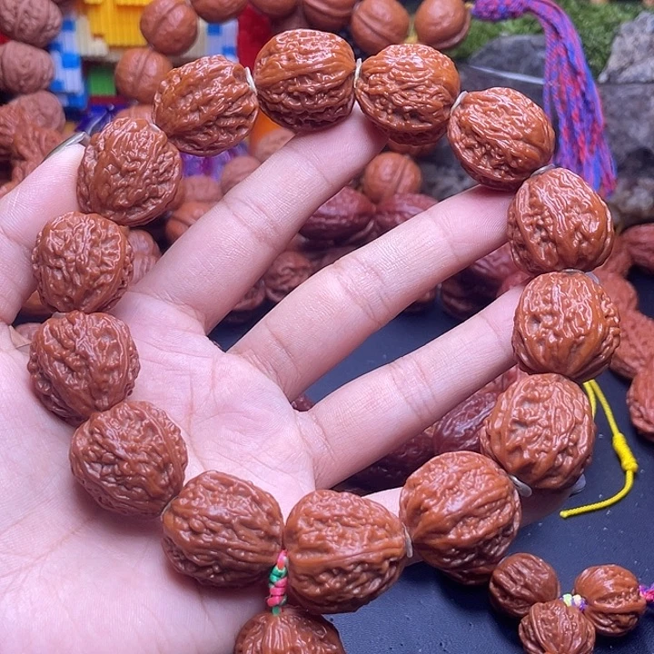 文玩核桃手串密纹龙脊22