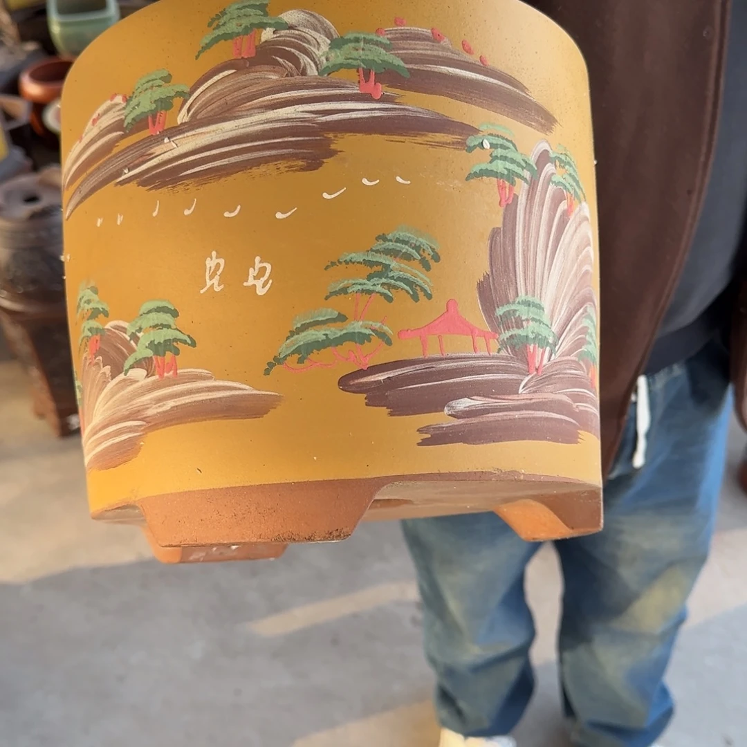 花盆紫砂口径24.20口径