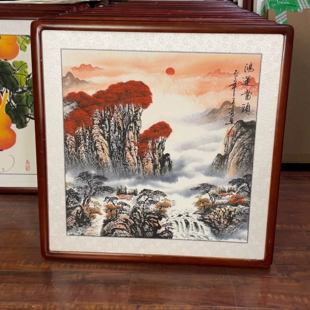 国画带框尺寸63*63厘米