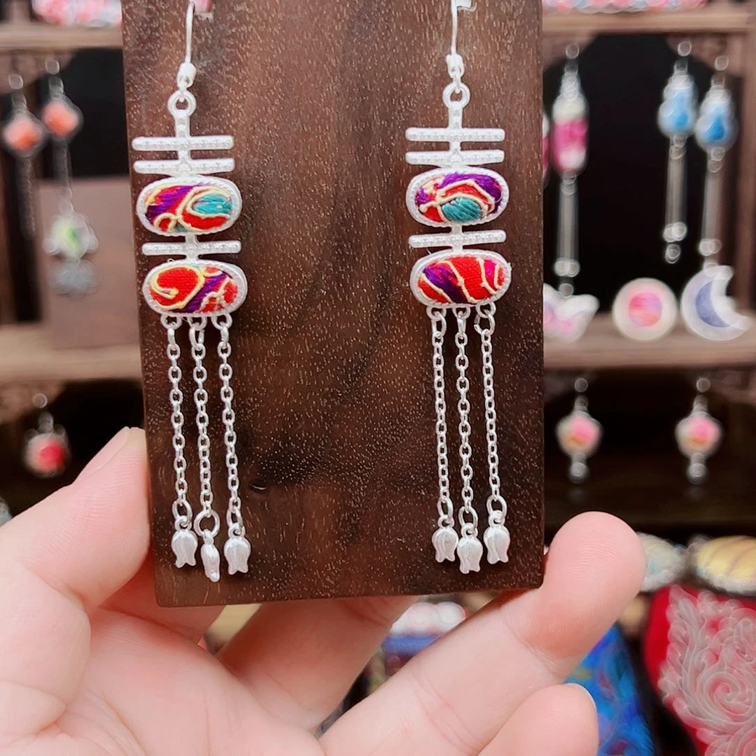 黄铜925银布艺手工