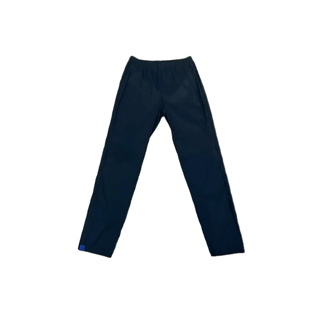 【秀秀新品 】松紧腰蓝标轻薄纸皮裤休闲