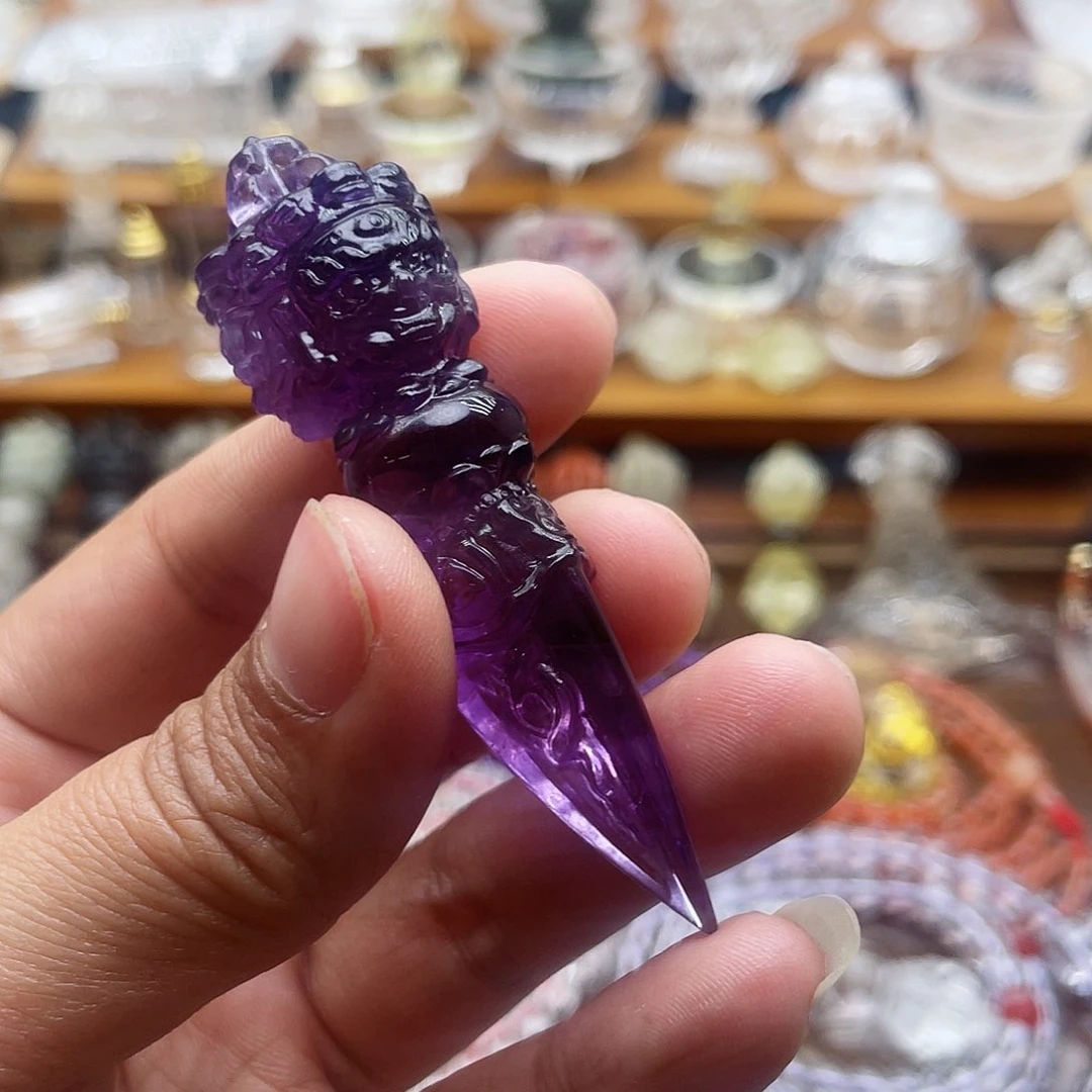 水晶颈饰未镶嵌張*綾吊坠定制