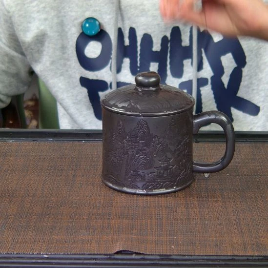 茶杯紫砂高货放漏