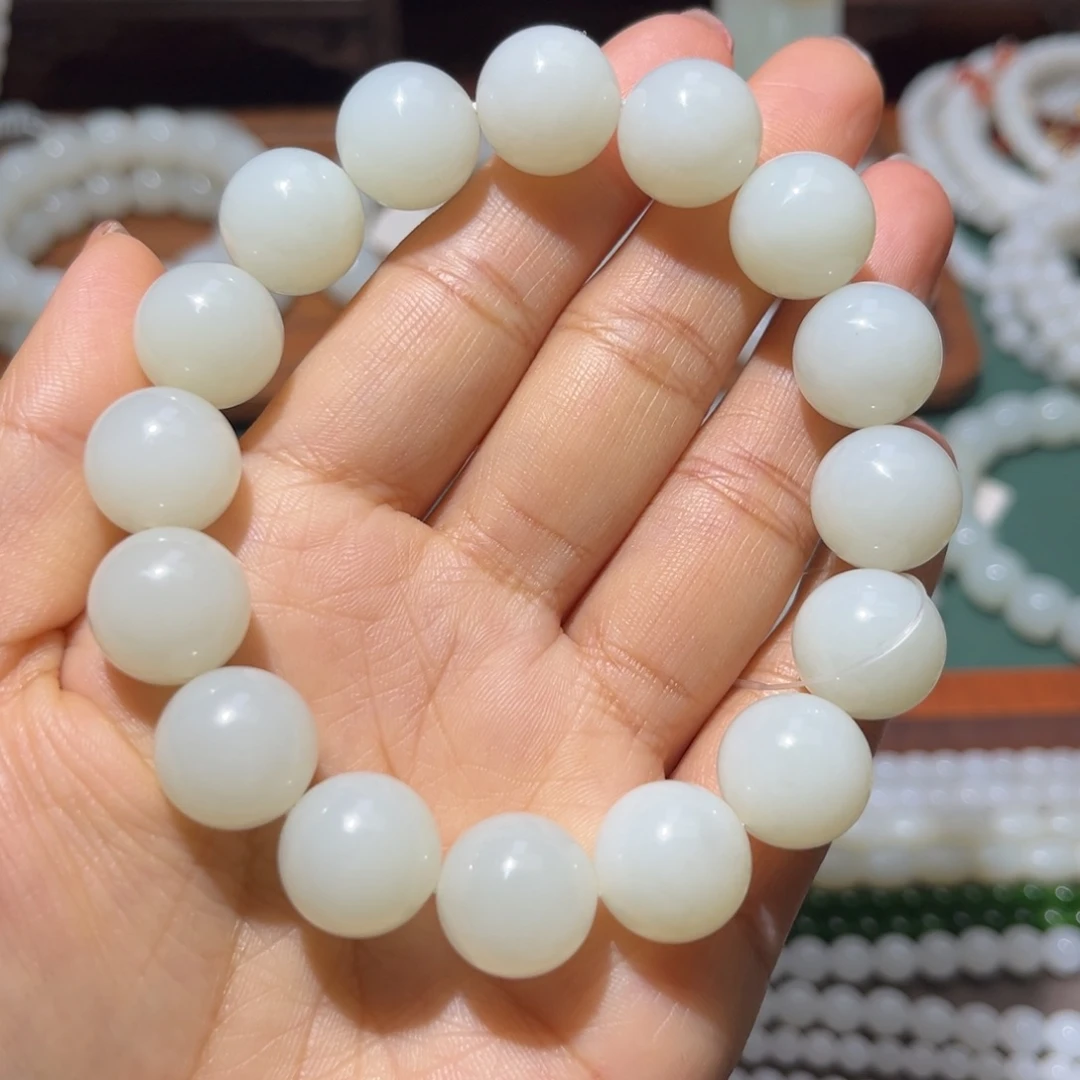 和田玉未镶嵌手链