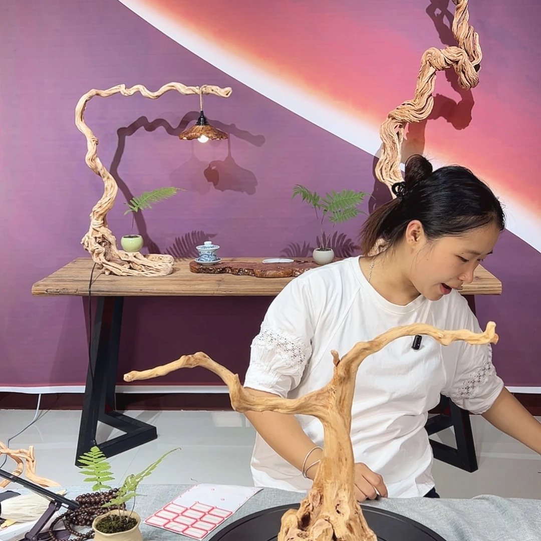 友***哥木天然杜鹃根根艺摆件