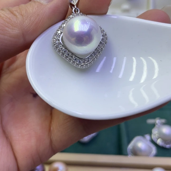 淡水珍珠吊坠(不含链)合金