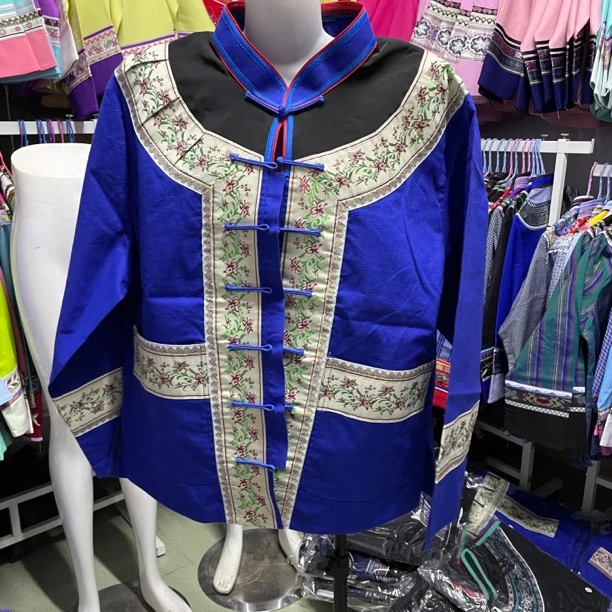 布依族壮族少数民族服饰 国风传统男士服装