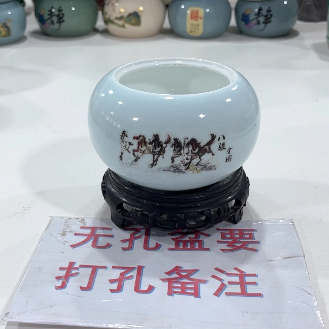 口  8.5-8陶瓷绿植多肉花盆拍满8.8包邮发货