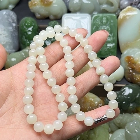 颈饰未镶嵌和田玉龍**神