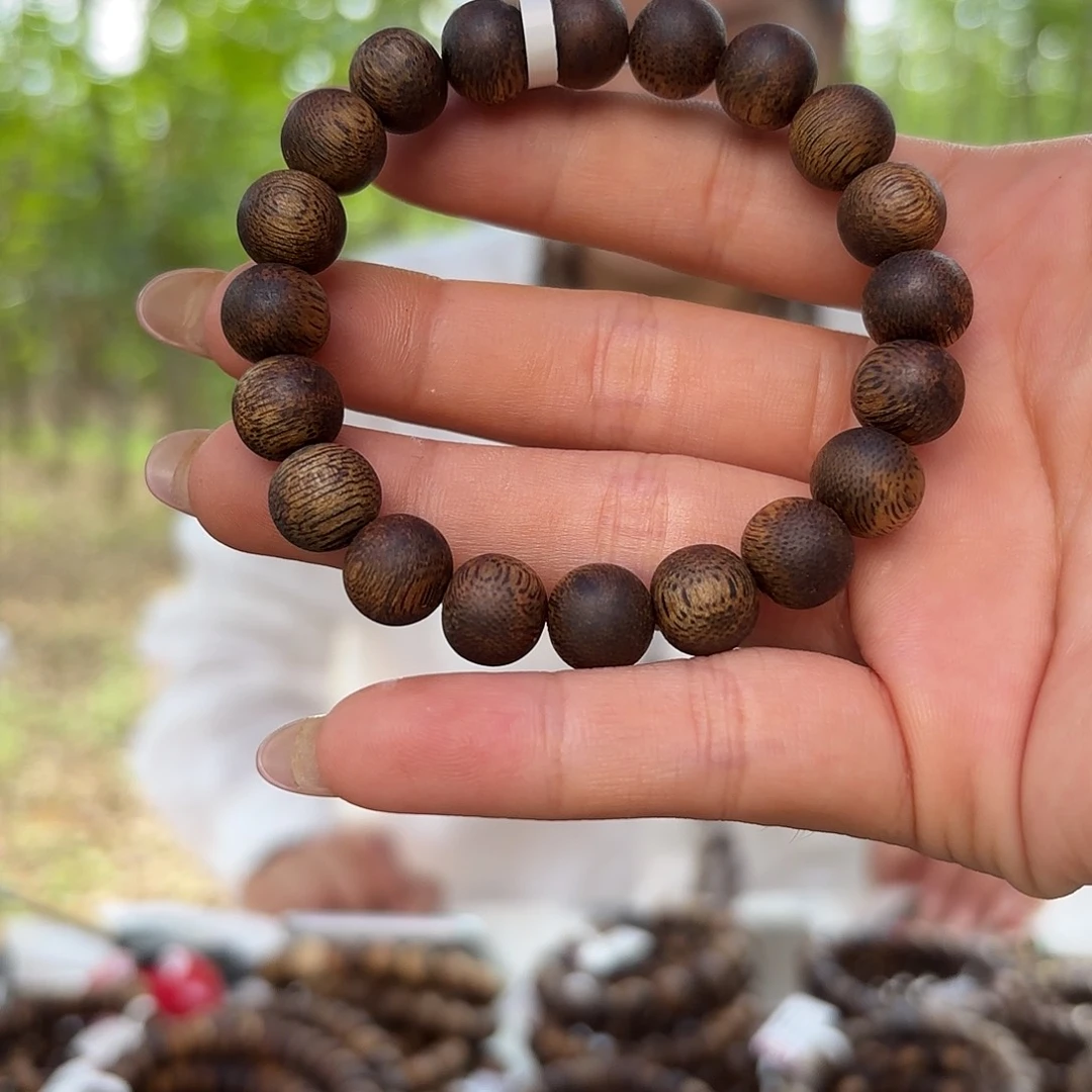 手串沉香奇楠沉香1.0圆珠8克➕