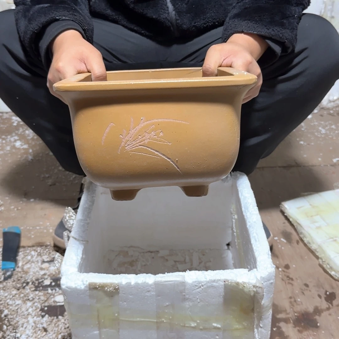 紫砂花盆口径18.13口径