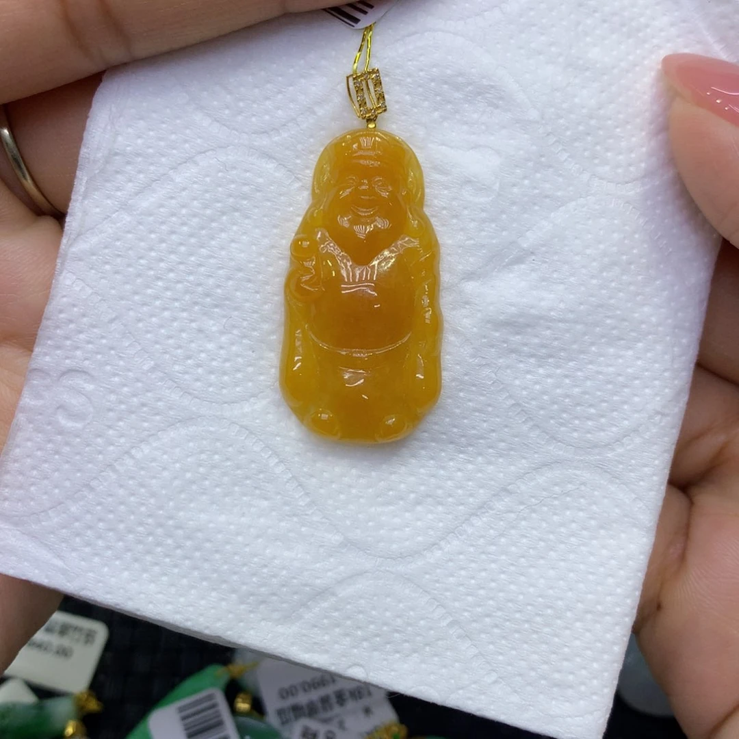 颈饰18K金镶嵌翡翠红*0