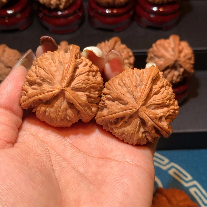 把件文玩核桃白奔，精品配对，42