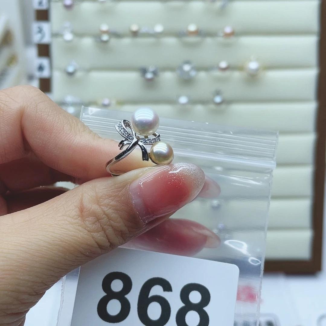 淡水珍珠珠宝奇石银S925镶嵌?*雪868