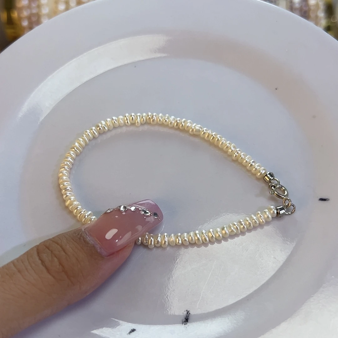 钛钢手绳淡水珍珠